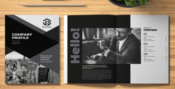 I will design company profile, business brochure, annual report, proposal by indesign