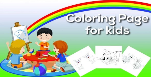 I will draw coloring book pages