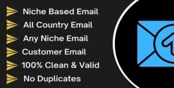 I will collect niche targeted active and valid bulk email list for email marketing