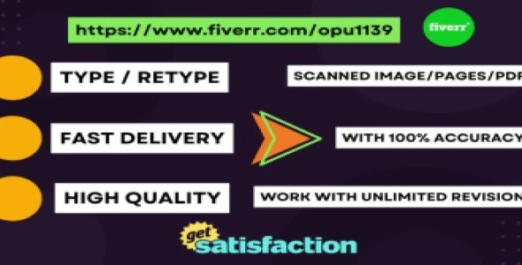 I will do any kind of typing and data entry job