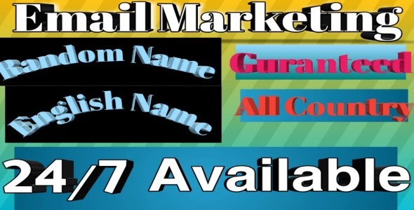 I will provide English and Random name Email for your Business