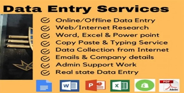 I will do data entry, image to excel, pdf to word, copy paste, document typing