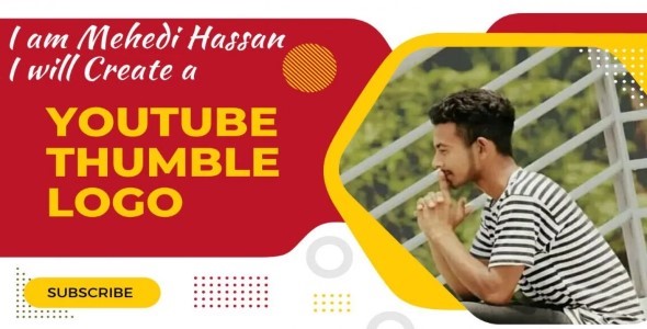 I will create a youtube Channel logo disign