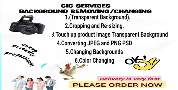 Background removing/changing (I will background remove and do bulk photo editing in 24 hours)