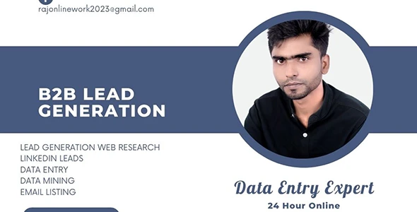 B2B Lead generation and data Entry