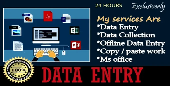 Data entry, copy paste,ms office,Email collection,contact collection