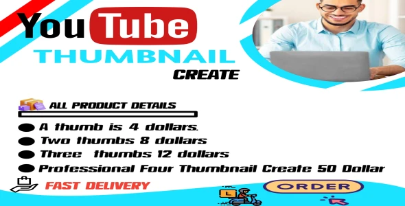 professional YouTube video thumbnail create