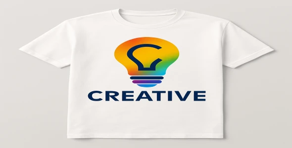 Creative Lightbulb T-Shirt Design