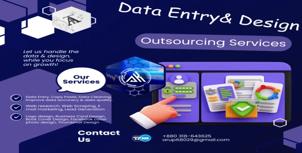 I will serve you Data entry, Content writing and Design service. Please feel free to contact if you need me.