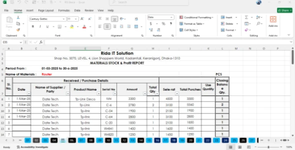 Professional Excel Sheet Creator & Data Entry Expert