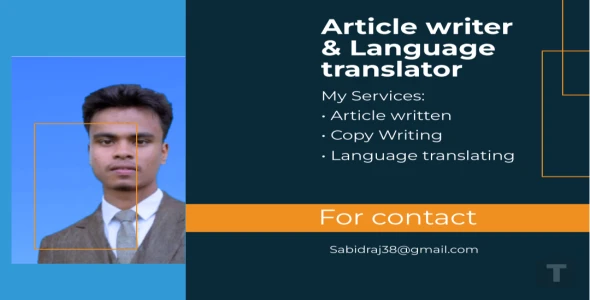 "Skilled in language translation, logo designing, article writing, and copywriting."