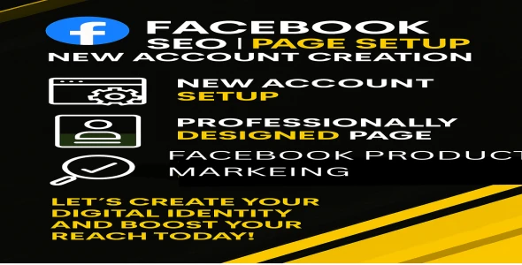 I will do run facebook page setup and business setup facebook product marketing