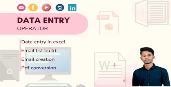 I Will do  data entry, email list build, pdf conversion