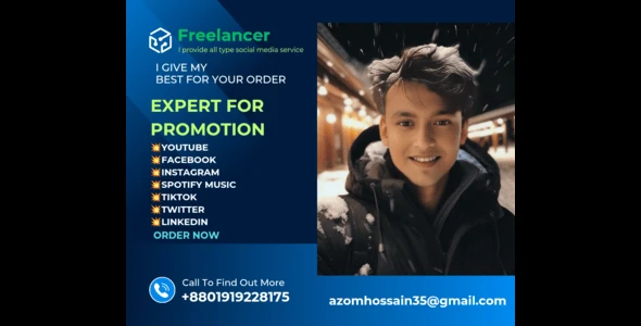 Expert For all kind of social media promotion