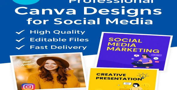 "I will design eye-catching social media posts in Canva"