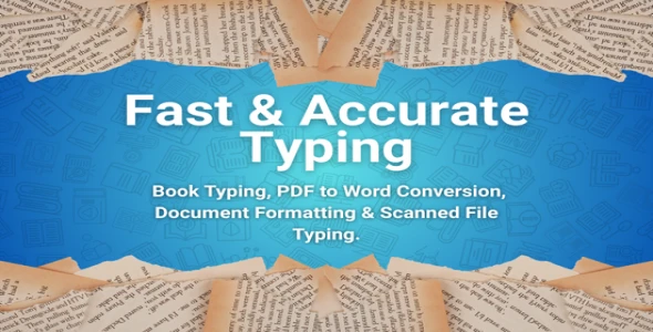I will professionally type scanned files, books, and PDF to Word