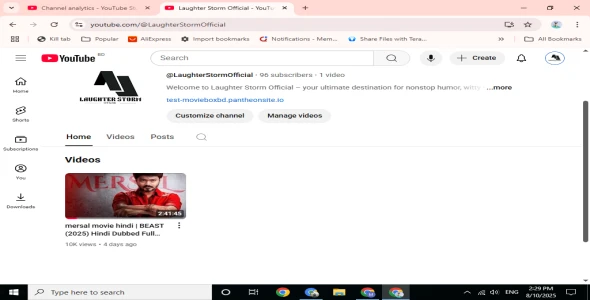 Professionally youtube channel create