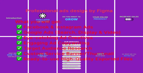 Professional Ads Creation for Facebook, Instagram & Google Using Figma.