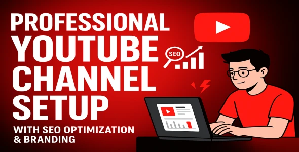 🎬 I will professionally create and set up your YouTube channel with SEO optimization