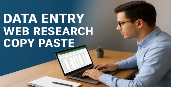 I will do accurate data entry, web research, copy paste and typing work
