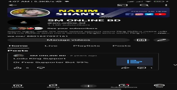 YouTube Channels Sell Post