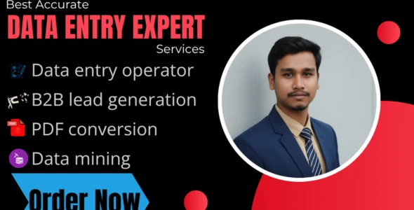 I will do fast data entry, copy paste, retyping, pdf to excel & file conversion