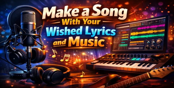 Make a song with your wished lyrics and music